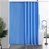Furlinic Tenda Doccia Antimuffa Tessuto in Poliestere Grande Tende Doccia Impermeabile Lavabile Blu Tenda Vasca da Bagno con 12 Ganci 200x200cm.