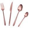 Barazzoni, Set di Posate da Tavola Malachite per 6 persone, 24 pezzi in Acciaio Inox finitura PVD Bronzo, Versione Satinata: 6 forchette, 6 cucchiai, 6 coltelli, 6 cucchiaini da tè