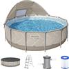Bestway Steel Pro Max 561FY - Ø396x107 cm - Piscina Rotonda per 7-8 Persone