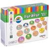 Cayro - Coppia E Coppia - Trova Le Coppie - Gioco Di Memory Per Bambini - 20 Pezzi Di Legno - Per 2-4 Giocatori