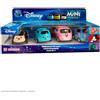 BANDAI - Mini Cutes Cars - Confezione da 4 veicoli a frizione da 6 cm, giocattolo Disney: Mickey, Sulley, Catshire, Stich, veicoli giocattolo multicolore dei personaggi preferiti, AR79362
