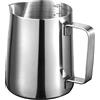 lydnkim Brocca per latte 600ml 20oz once Brocche per schiuma di latte Espresso 304 Tazza da barista in acciaio inossidabile per la preparazione di caffè cappuccino