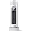 Tapallmy Ventilatore per torre di raffreddamento Ventilatore da tavolo oscillante senza pale a 6 velocità con umidificatore e timer da 6 ore per dormitorio di casa e ufficio Bianco