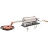 TuliperMood Riempitrice manuale per salsicce, in acciaio inox, capacità 4 l, 8 tubi di riempimento, antiruggine, durevole, per cucina, macelleria, ristorante, silenzioso