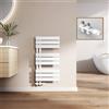 EMKE Scaldasalviette Bagno 76x40 cm, Bianco 342 W(Valvole Incluse)
