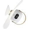 Belnotelt Piccolo ventilatore da soffitto ricaricabile con telecomando, ventilatore portatile da 8000 mAh, motore brushless silenzioso USB-C, luce notturna per campeggio, uso esterno e interno (ricaricabile)