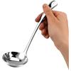 Hariendny Mestolo per salsa in acciaio inox 18/10 da 20 cm, per salse o salse, colore: argento
