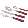 Rivadossi Sandro Servizio Set di Posate 24 Pezzi in Acciaio Inox Rivadossi Sandro Mistral Bordeaux
