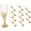 Toyvian Calice Medievale Vintage in Plastica Oro, 12 Pezzi per Feste | Coppe da Vino Medievali, Stile Gotico Rustico, Manutenzione Facile, Resistono allo Sbiadimento, Atmosfera Sacra