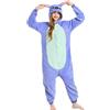 Kitimi Pigiama Adulti Tuta Onesie Donna Uomo Peloso Vestaglia Intero Animali Costume da Pigiama Costumi di Carnevale per Feste e Cosplay Costume Halloween Party Show di Natale Pigiama per Adulti