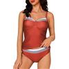 Aottori Tankini Donna Due Pezzi Push Up | Mare, Costume da Bagno, Canottiera e Pantaloncino, Beachwear Scollo a V Sexy, Swimwear Stampa Floreale, per Spiaggia Piscina
