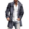 Generico Trench Uomo Lungo Elegante Giacconi a Vento Classico Casual Giacca Uomo Invernale Elegante Outerwear Antivento Di Medio Lungo Cappotti Risvolto Caldo Slim Fit Adatto Per Ogni Occasione 2025