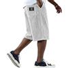 Azruma Calzoncini Uomo Pantaloni Cuoco Uomo Bermuda Lino Elasticizzato Pantaloncini Da Palestra Con Tasche Vestibilità Comoda Lunghezza Al Ginocchio Pantaloncini Da Corsa Estate Resistente Pantaloncino