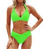 Chanpning Costume Donna Due Pezzi Bikini Donna Mare Costumi da Bagno Vita Alta Sexy Brasiliana Swimsuit Stampa Floreale Hot Push Up per Seno Grande Curvy No Segno Abbronzatura Spiaggia Estate Beachwear S-XXL