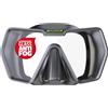 Salvimar Drake Anti Fog, Maschera Adulto Anti Appannamento, con cinghiolo in silicone, per immersioni subacquee e snorkeling, Grigio
