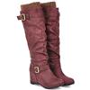 VALINK Venus valink - Stivali da donna Western Cowboy al ginocchio, invernali, caldi e freddi, stivali alla coscia alti, in pelle PU con tacco alto, stivali lunghi, stivali invernali femminili