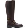 Clarks Orinoco2 Tall Womens Dark Brown Lea, 5.5