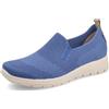 Fly Flot Scarpa Donna in Rete Elastica Knit, Sottopiede Estraibile in Memory, Lavabile in Lavatrice, Mocassini, Blu, 40 EU