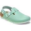 BIRKENSTOCK Tokio Pro - Zoccoli in pelle unisex di alta qualità, per il tempo libero e il lavoro, per medicina, gastronomia e servizio, Matcha., 42 EU