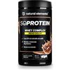 natural elements Polvere Whey al gusto di caffè - 1 kg - 25 g Proteine per Porzione, Siero di Latte e Caseina, Dolcificate con Stevia, Made in Germany | natural elements
