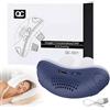 AOUZOVLI Cpap Apnea Notturna Macchina, Dispositivo Anti-Snoring Con Tappi Nasali in Silicone, Tecnologia a Doppio Flusso D'aria Vorticoso, Per Un Sonno Più Confortevole(Blu Corallo)
