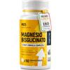 Agocap Magnesio Bisglicinato, 180 COMPRESSE - Magnesio Completo da 600 mg con 5 fonti composti: Pidolato, Malato, Citrato e Ossido. Contro Stress, Affaticamento e Dolori Muscolari