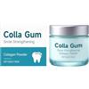 MAOYING Polvere dentale al collagene, dentifricio naturale sbiancante al collagene e carbone attivo, cura dentale senza fluoro per gengive sane e denti bianchi, 50 g