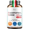 POEMIA Fosfatidilserina Pura Ps 400mg Cortisolo 3 Mesi 90 Capsule Memoria Concentrazione Integratore Vitamina B1 B6 B12 Acido Folico Poemia