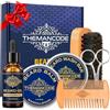 THEMANCODE Kit Barba Uomo, Cura della Barba con Aroma Sandalo