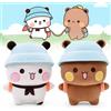 HOVCEH 2 Pezzi Bubu Dudu Peluche, 20cm Bubu Dudu Panda Peluche, BubuDudu Gadgets