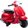 AIYAPLAY Moto Elettrica per Bambini Licenza Vespa Ufficiale 6V Rosso