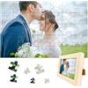Muralscape Puzzle personalizzati per adulti 1000/500/300/200/70 pezzi, puzzle personalizzato in legno con cornice burlywood, regali personalizzati per famiglia, animali domestici, matrimonio, compleanno, San