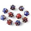 QUTHZZHY Set di dadi poliedrici D20, 10 dadi da gioco DND