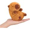 shownicer Capybara - Peluche seduto Capibara, 15 cm | Peluche seduto, maneggevole, morbido, decorazione da scrivania e da collezione, regalo per bambini e adulti
