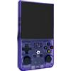 Fyssnn R36max Console di gioco portatile retrò con schermo IPS HD da 4,0 pollici, console di gioco portatile retrò (viola chiaro)