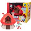 Giochi Preziosi I Puffi - Playset Casa Del Puffo Grandepuffo, La Casa Si Apre Con la Chiave Nascosta, Elementi D'arredo staccabili, Adesivi E Personaggio Grandepuffo esclusivo cambiacolore