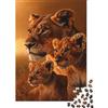 pSjDkMvHfRbLz Famiglia di Leoni Natura Africana Puzzle 1000 Pezzi Carta Puzzle per Adulti Relax Decorazione Casa Gioco Famiglia Regalo Festivo 38x26cm/1000pcs