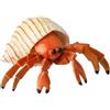 SZLIFE Granchio Realistico Figurina Animale Marino Modellino Cephalopode Giocattolo Decorazione PVC Resistente Adatto a Collezionismo Insegnamento, Granchio Eremita Striato