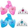 Generico Scarpe Da Principessa Per Travestimenti Zeppe Alte per di Ruolo con | Scarpe da Festa per Principessa Per Carnevale Vacanza Spettacolo Teatro Riunione Familiare Compleanno Festa