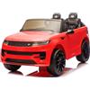 Mondial Toys Land Rover Range Rover Sport 24V Maxi SUV Elettrico per Bambini 2 Posti - Macchina con Telecomando Sedili in Pelle Due Cinture a 3 Punti Luci LED Bluetooth Carico Massimo 60 Kg Rosso