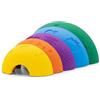 Jellystone Designs, Gioco Impilabile Over The Rainbow, Gioco Sensoriale per Bambini da 9 Mesi di età, Aiuta Lo Sviluppo Sensoriale e Cognitivo, in Silicone Alimentare, Arcobaleno, 8,9x17,5x5 cm