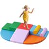 MINENICE Blocchi da costruzione per bambini, grandi blocchi in schiuma, blocchi da arrampicata per interni, strutture da arrampicata per bambini (Colorato-8-leather Cover)