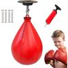 Generic Sacco da boxe a forma di pera per allenamento | Portatile Pera Boxe Speedbag, Attrezzatura di Boxe per Casa, Palestra, Viaggio