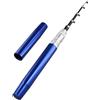 RichVibe Canna da pesca telescopica ultra corta stile penna portatile tascabile in lega di alluminio 1 metro leggera per viaggi all'aperto pesca per rosso