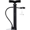 Elchuiaby Pompa ad alta pressione per bicicletta, 120 psi, supporto da pavimento per pneumatici MTB e bici da strada, compressore d'aria in metallo con manometro, per palloni da moto, uso domestico, 32 cm, nero