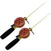 NUEAYMS 2pcs Efficiente Ice Fishing Rod Design Compatto Punta Sensibile per Alta Rilevazione Costruire Uso Inverno Canna da Pesca su ghiaccio