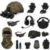 cuguoe Set casco FAST PJ con comunicazioni, luce e supporto for l'elica