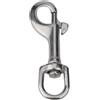 FACULX Moschettone girevole in acciaio inox 316, 65 mm, grado marino | Acciaio marino 316, resistente all'acqua salata, nessuna ruggine, lunghezza 65 mm, peso 22 g