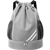 Generico Drawstring Sackpack, Adjustable Multi-Pocket Sport Gym Sack, Travel Daysack