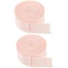 HOLIDYOYO Nastri per Scarpe da Balletto Nastro Morbido e Versatile in Tela Rosa 2 Pezzi per Scarpe per Spettacoli di Danza e Balletto Femminile